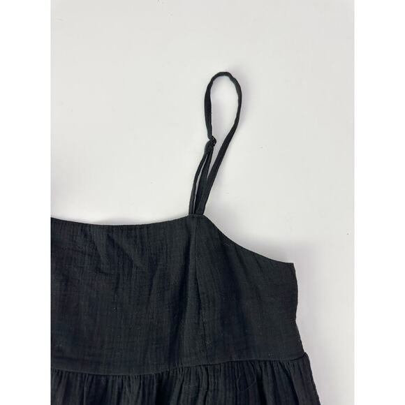 glassons black babydoll guaze dress - size 8 - Picture 3 of 5